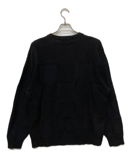 SUPREME（シュプリーム）SUPREME (シュプリーム) Tonal Checkerboard Small Box Sweater ブラック サイズ:Ｍの古着・服飾アイテム