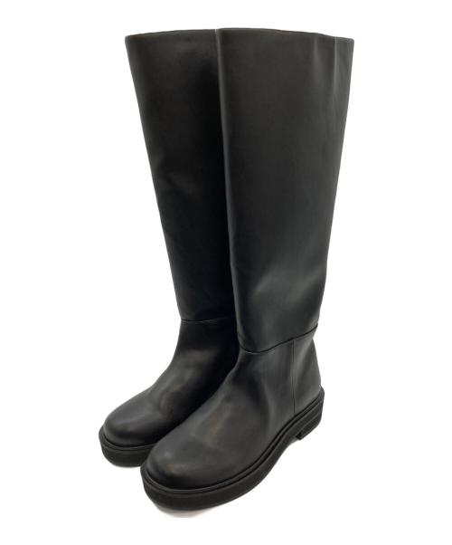 anuke（アンヌーク）anuke (アンヌーク) Ecoleather Long Boots ブラック サイズ:23.5の古着・服飾アイテム