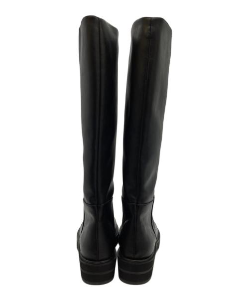 anuke（アンヌーク）anuke (アンヌーク) Ecoleather Long Boots ブラック サイズ:23.5の古着・服飾アイテム
