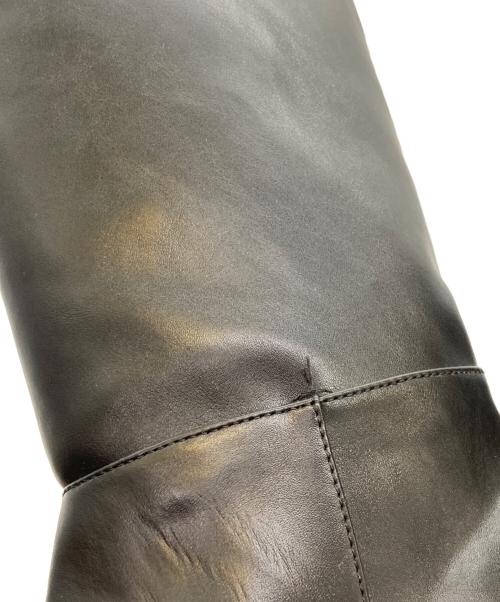 anuke（アンヌーク）anuke (アンヌーク) Ecoleather Long Boots ブラック サイズ:23.5の古着・服飾アイテム