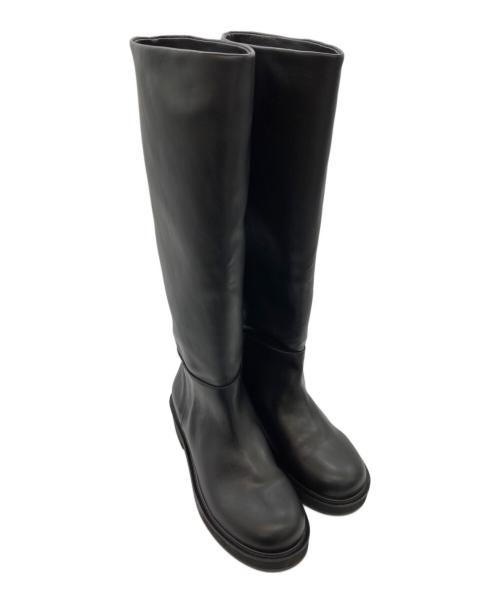 anuke（アンヌーク）anuke (アンヌーク) Ecoleather Long Boots ブラック サイズ:23.5の古着・服飾アイテム