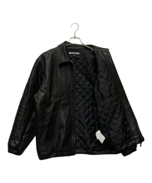 NEIGHBORHOOD（ネイバーフッド）NEIGHBORHOOD (ネイバーフッド) LEATHER ZIP WORK JACKET/232SZNH-JKM02 ブラック サイズ:Ｌの古着・服飾アイテム