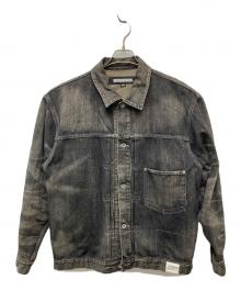 NEIGHBORHOOD（ネイバーフッド）の古着「SAVAGE DENIM TYPE-1 JACKET/232XBNH-JKM01」｜グレー