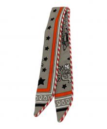 HERMES（エルメス）の古着「ツイリードール キャンディ/シルクスカーフ」｜グレー×オレンジ