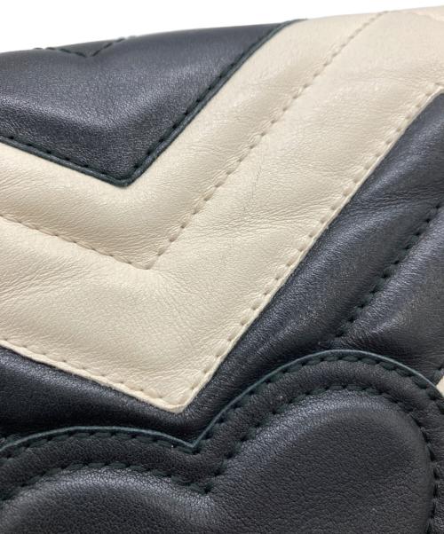 GUCCI（グッチ）GUCCI (グッチ) GG マーモントチェーンショルダーバッグ/448879 ブラックの古着・服飾アイテム