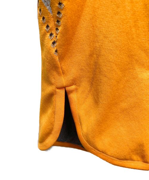 Mame Kurogouchi（マメクロゴウチ）mame kurogouchi (マメクロゴウチ) Floral Jacquard High Neck Knitted Top ネイビー サイズ:1の古着・服飾アイテム