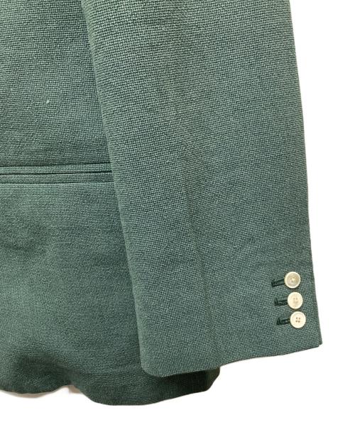 seya.（セヤ）seya. (セヤ) ウールシルクコットンノーカラージャケット グリーン サイズ:Lの古着・服飾アイテム