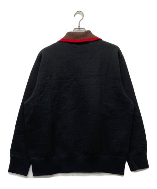 KOLOR（カラー）KOLOR (カラー) C-Eggplant 襟付きスウェットシャツ/22WCM-T05201 ブラック サイズ:3の古着・服飾アイテム