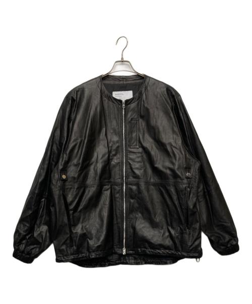 UNTRACE（アントレース）UNTRACE (アントレース) Leather Zipper Cardigan/109 ブラック サイズ:2の古着・服飾アイテム