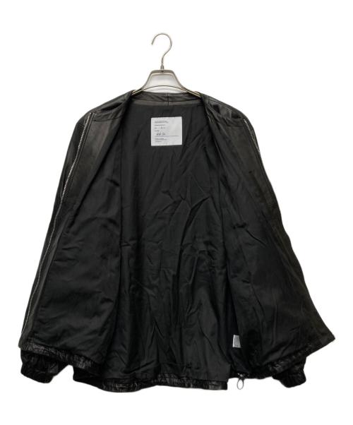 UNTRACE（アントレース）UNTRACE (アントレース) Leather Zipper Cardigan/109 ブラック サイズ:2の古着・服飾アイテム