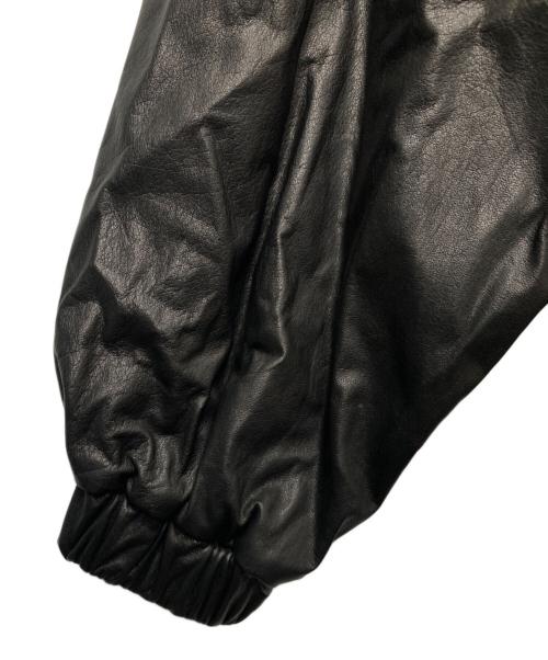 UNTRACE（アントレース）UNTRACE (アントレース) Leather Zipper Cardigan/109 ブラック サイズ:2の古着・服飾アイテム