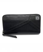 LOEWEロエベ）の古着「パズルラウンドジップウォレット」｜ブラック