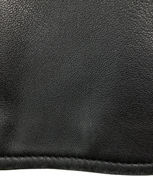 Maison Margiela（メゾンマルジェラ）Maison Margiela (メゾンマルジェラ) 八の字ライダースジャケット/S50AM0380 SY1350 ブラック サイズ:44の古着・服飾アイテム