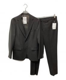 green label relaxing（グリーンレーベルリラクシング）の古着「A +TWPUサージ2B スリム/セットアップ」｜ブラウン