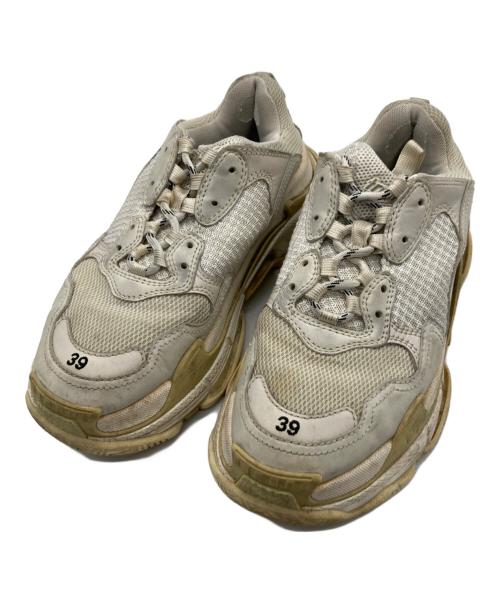 BALENCIAGA（バレンシアガ）BALENCIAGA (バレンシアガ) TRIPLE S/524036 アイボリー サイズ:26cmの古着・服飾アイテム