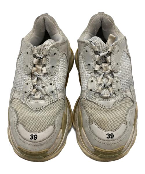 BALENCIAGA（バレンシアガ）BALENCIAGA (バレンシアガ) TRIPLE S/524036 アイボリー サイズ:26cmの古着・服飾アイテム