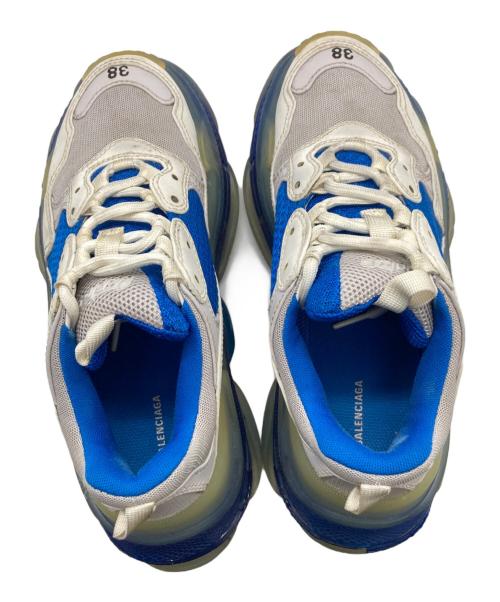 BALENCIAGA（バレンシアガ）BALENCIAGA (バレンシアガ) Triple S/544351 ブルー×ホワイト サイズ:25cmの古着・服飾アイテム