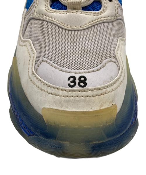 BALENCIAGA（バレンシアガ）BALENCIAGA (バレンシアガ) Triple S/544351 ブルー×ホワイト サイズ:25cmの古着・服飾アイテム