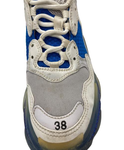 BALENCIAGA（バレンシアガ）BALENCIAGA (バレンシアガ) Triple S/544351 ブルー×ホワイト サイズ:25cmの古着・服飾アイテム