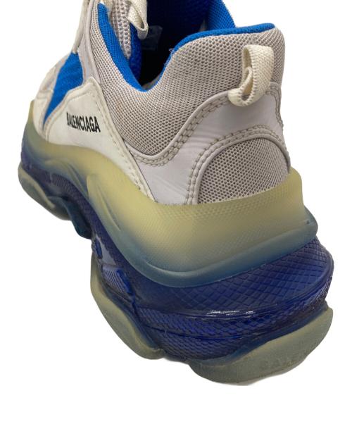 BALENCIAGA（バレンシアガ）BALENCIAGA (バレンシアガ) Triple S/544351 ブルー×ホワイト サイズ:25cmの古着・服飾アイテム