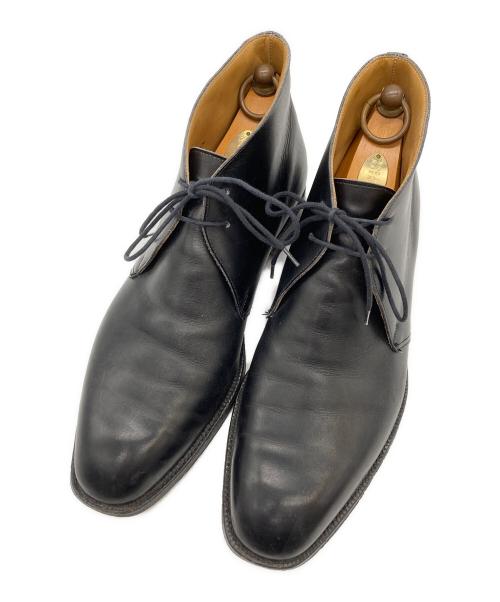 Crockett & Jones（クロケット＆ジョーンズ）Crockett & Jones (クロケット＆ジョーンズ) BARNEYS NEWYORK (バーニーズ・ニューヨーク) 別注レザーチャッカーブーツ ブラック サイズ:7Eの古着・服飾アイテム