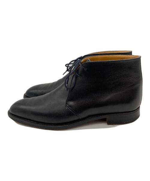 Crockett & Jones（クロケット＆ジョーンズ）Crockett & Jones (クロケット＆ジョーンズ) BARNEYS NEWYORK (バーニーズ・ニューヨーク) 別注レザーチャッカーブーツ ブラック サイズ:7Eの古着・服飾アイテム