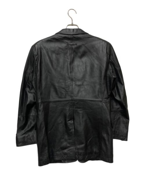 GAULTIER HOMME objet（ゴルチエオムオブジェ）GAULTIER HOMME objet (ゴルチエオムオブジェ) 3B レザージャケット ブラック サイズ:46の古着・服飾アイテム