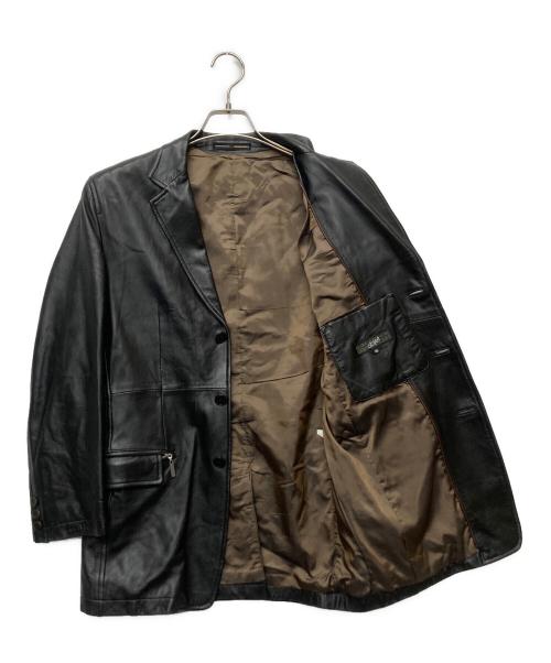 GAULTIER HOMME objet（ゴルチエオムオブジェ）GAULTIER HOMME objet (ゴルチエオムオブジェ) 3B レザージャケット ブラック サイズ:46の古着・服飾アイテム