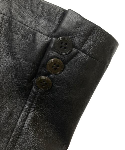 GAULTIER HOMME objet（ゴルチエオムオブジェ）GAULTIER HOMME objet (ゴルチエオムオブジェ) 3B レザージャケット ブラック サイズ:46の古着・服飾アイテム