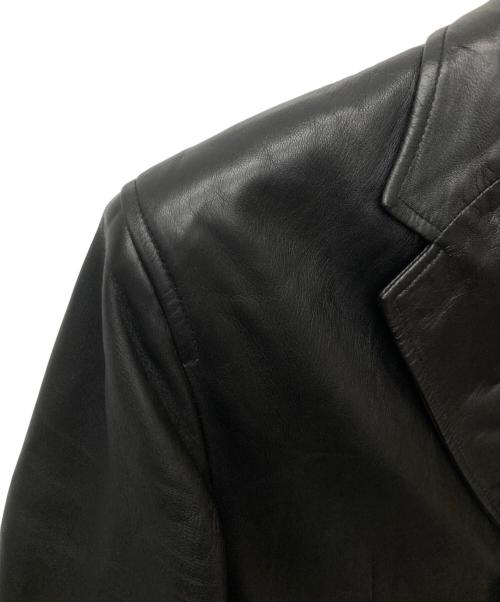 GAULTIER HOMME objet（ゴルチエオムオブジェ）GAULTIER HOMME objet (ゴルチエオムオブジェ) 3B レザージャケット ブラック サイズ:46の古着・服飾アイテム