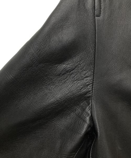 GAULTIER HOMME objet（ゴルチエオムオブジェ）GAULTIER HOMME objet (ゴルチエオムオブジェ) 3B レザージャケット ブラック サイズ:46の古着・服飾アイテム