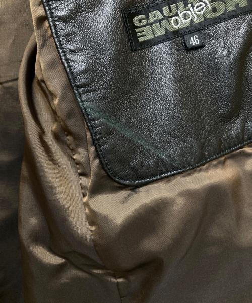 GAULTIER HOMME objet（ゴルチエオムオブジェ）GAULTIER HOMME objet (ゴルチエオムオブジェ) 3B レザージャケット ブラック サイズ:46の古着・服飾アイテム