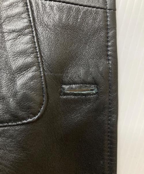 GAULTIER HOMME objet（ゴルチエオムオブジェ）GAULTIER HOMME objet (ゴルチエオムオブジェ) 3B レザージャケット ブラック サイズ:46の古着・服飾アイテム