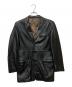 GAULTIER HOMME objet（ゴルチエオムオブジェ）の古着「3B レザージャケット」｜ブラック