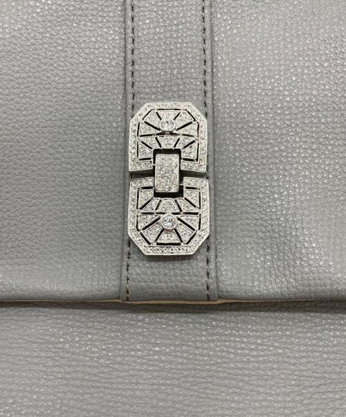 A.D.M.J.（エーディーエムジェイ）A.D.M.J. (エーディーエムジェイ) スワロスフスキーショルダーバッグ グレーの古着・服飾アイテム