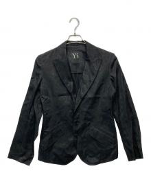 Y's（ワイズ）の古着「総柄テーラードジャケット/YM-J04-314」｜ブラック