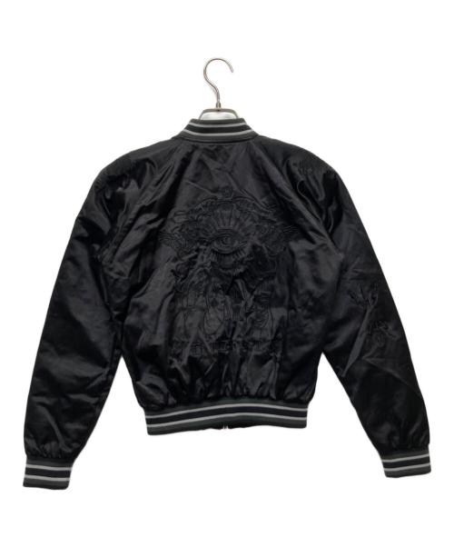 DIESEL（ディーゼル）DIESEL (ディーゼル) 刺繍ジップブルゾン ブラック サイズ:ＸＳの古着・服飾アイテム