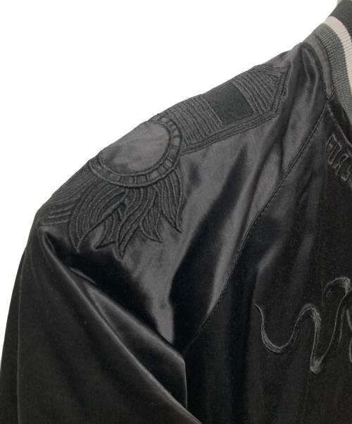 DIESEL（ディーゼル）DIESEL (ディーゼル) 刺繍ジップブルゾン ブラック サイズ:ＸＳの古着・服飾アイテム