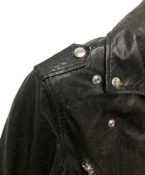DIESEL（ディーゼル）DIESEL (ディーゼル) スタッズザーライダースジャケット ブラック サイズ:Ｓの古着・服飾アイテム