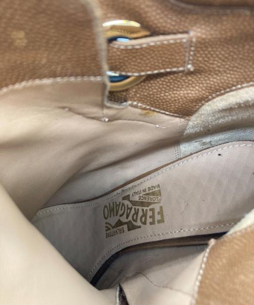 Salvatore Ferragamo（サルヴァトーレ フェラガモ）Salvatore Ferragamo (サルヴァトーレ フェラガモ) FLORIANブーツ ブラウン サイズ:7の古着・服飾アイテム