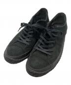 SPINGLE MOVEスピングルムーヴ）の古着「撥水ベロアレザーBiz スニーカー/BIZ-124」｜ブラック