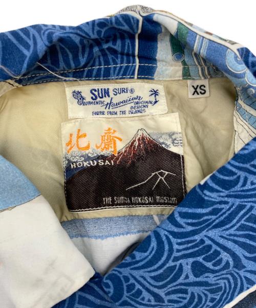 Sun Surf（サンサーフ）Sun Surf (サンサーフ) 葛飾北斎 (カツシカホクサイ) 江戸五景 半袖シャツ/SS38469 ブルー サイズ:xsの古着・服飾アイテム