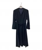 anuansアニュアンス）の古着「ダブルサテンクラシカルワンピース/1525530085-0」｜ネイビー