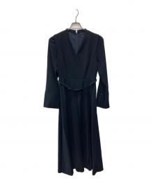 anuans（アニュアンス）の古着「ダブルサテンクラシカルワンピース/1525530085-0」｜ネイビー