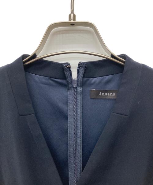 anuans（アニュアンス）anuans (アニュアンス) ダブルサテンクラシカルワンピース/1525530085-0 ネイビー サイズ:Ｍの古着・服飾アイテム
