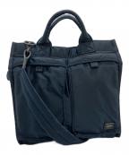 PORTERポーター）の古着「PX TANKER 2WAY VERTICAL TOTE BAG (M)」｜ネイビー