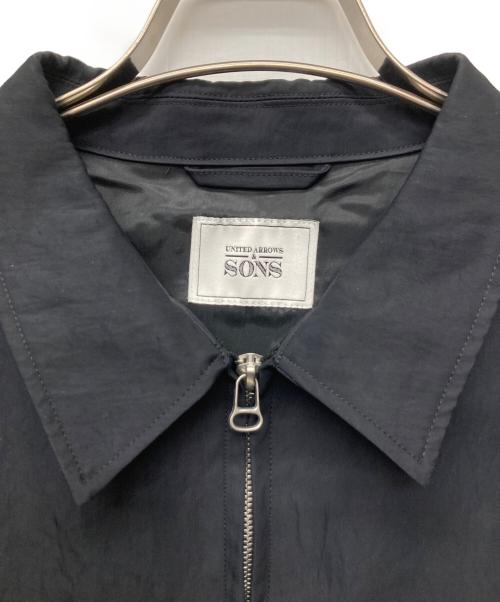 UNITED ARROWS & SONS（ユナイテッドアローズ アンド サンズ）UNITED ARROWS & SONS (ユナイテッドアローズ アンド サンズ) NYLON ZIP JACKET/5525-299-0814 ブラック サイズ:XLの古着・服飾アイテム