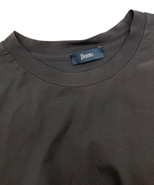 HERNO（ヘルノ）HERNO (ヘルノ) クルーネックカットソー/JG0004U 52003 グレー サイズ:48の古着・服飾アイテム