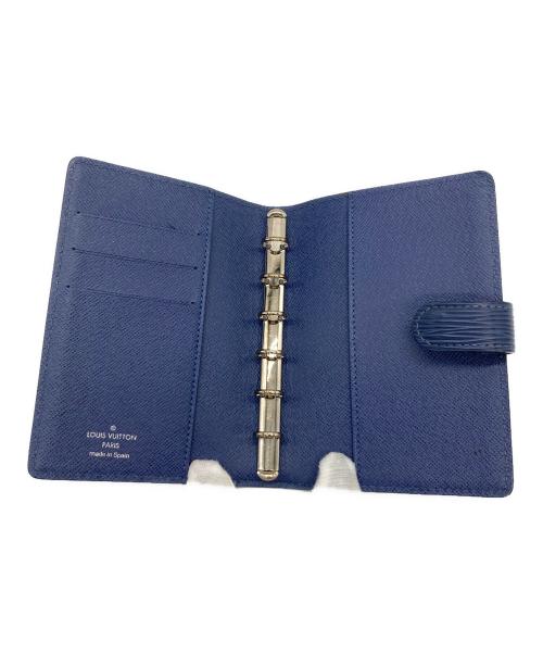 LOUIS VUITTON（ルイ ヴィトン）LOUIS VUITTON (ルイ ヴィトン) アジェンダMM/手帳カバー/R2004G ブルーの古着・服飾アイテム