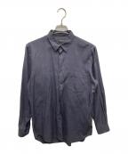 COMME des GARCONS HOMME PLUSコムデギャルソンオムプリュス）の古着「レギュラーカラーチェックシャツ/PB-040440」｜ネイビー